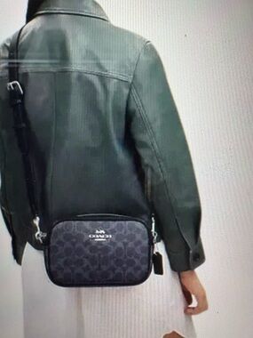 💙💙COACH JAMIE CAMERA BAG IN COATED CANVAS & LEATHER CROSSBODY BAG!💙💙